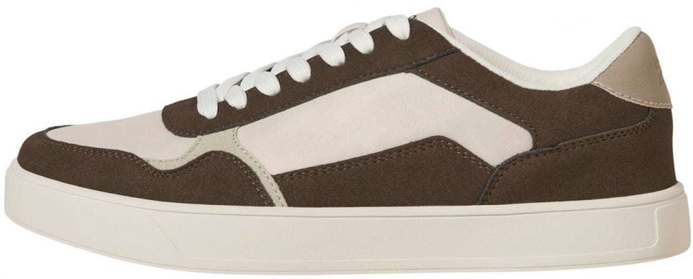 JACK & JONES Nízke tenisky 'JFWMILO'  krémová / tmavohnedá