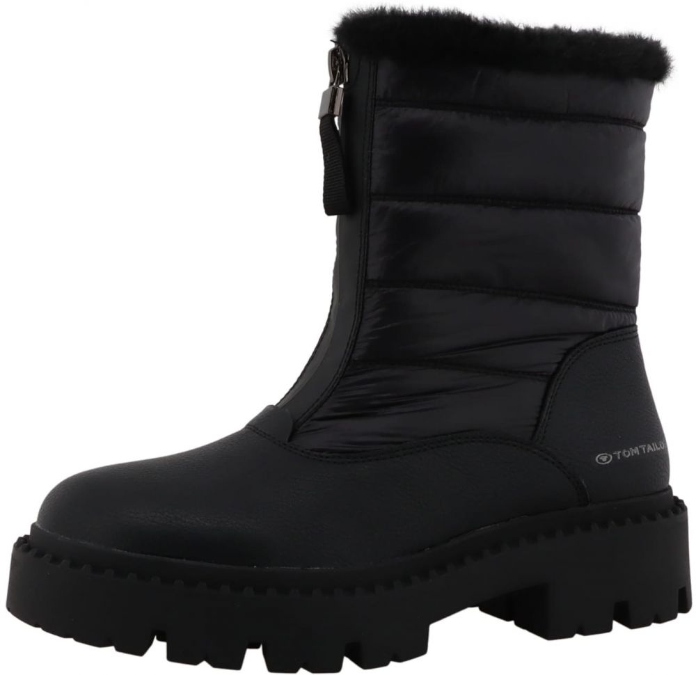 TOM TAILOR Členkové čižmy  čierna