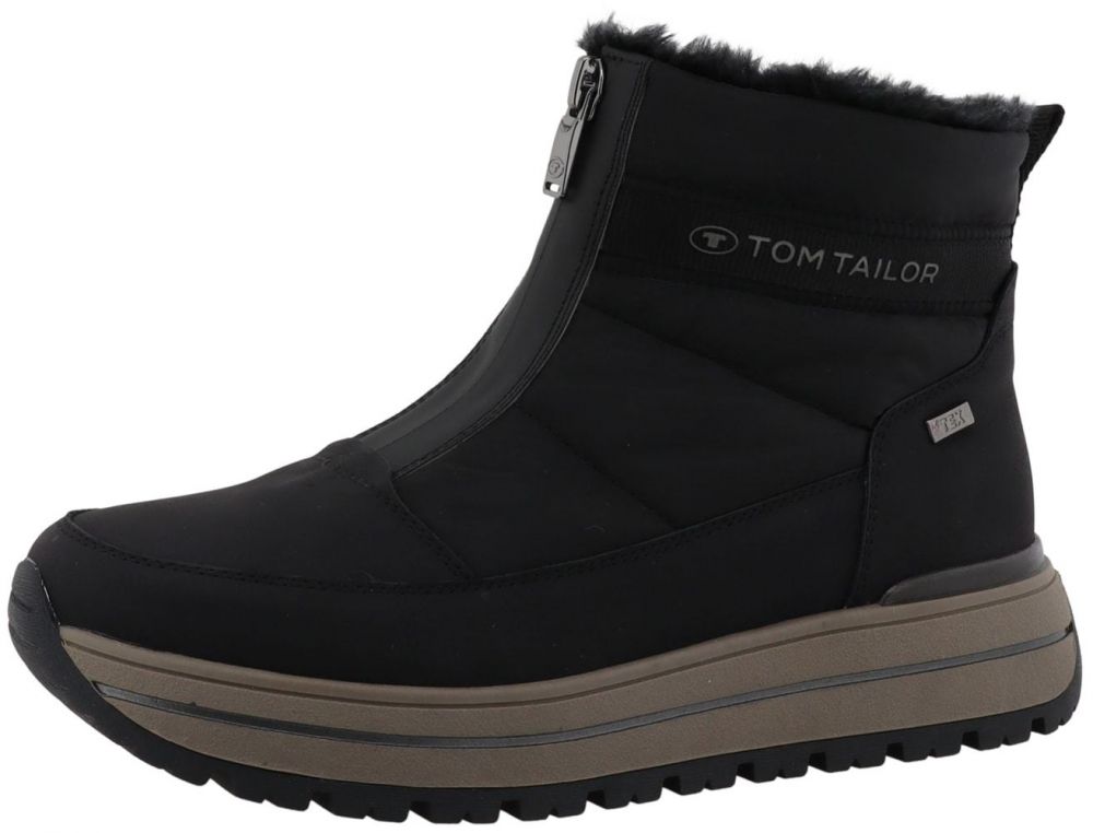 TOM TAILOR Členkové čižmy  čierna