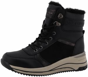 TOM TAILOR Šnurovacie členkové čižmy  čierna