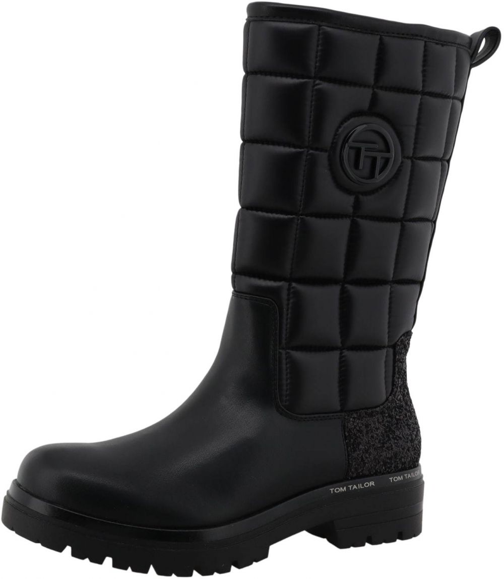 TOM TAILOR Čižmy  čierna