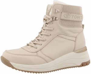 TOM TAILOR Šnurovacie členkové čižmy  béžová