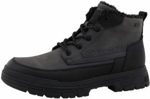 TOM TAILOR Šnurovacie čižmy  tmavosivá / čierna