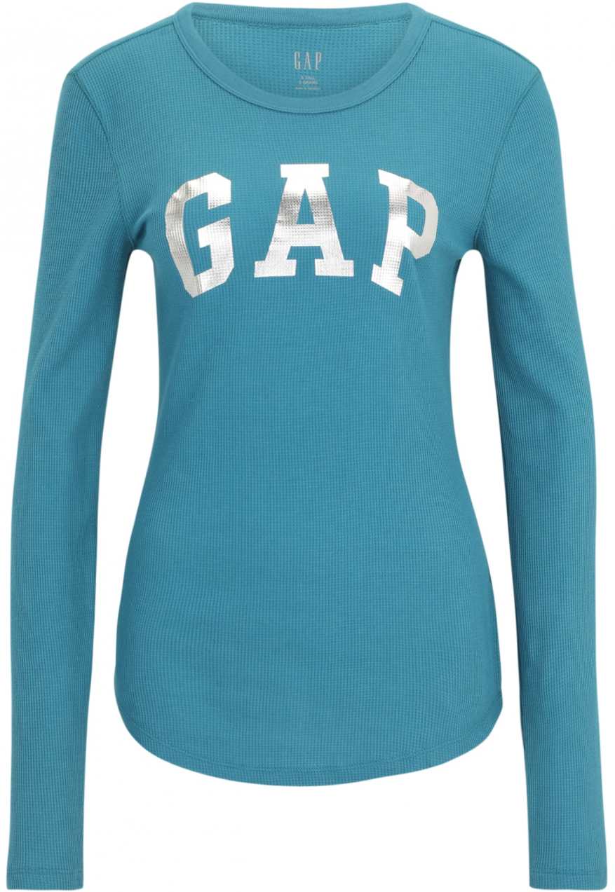 Gap Tall Tričko  tyrkysová / strieborná