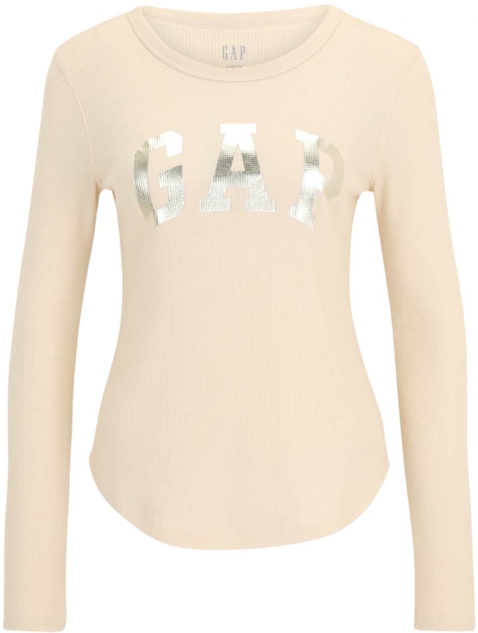 Gap Petite Tričko  krémová / strieborná