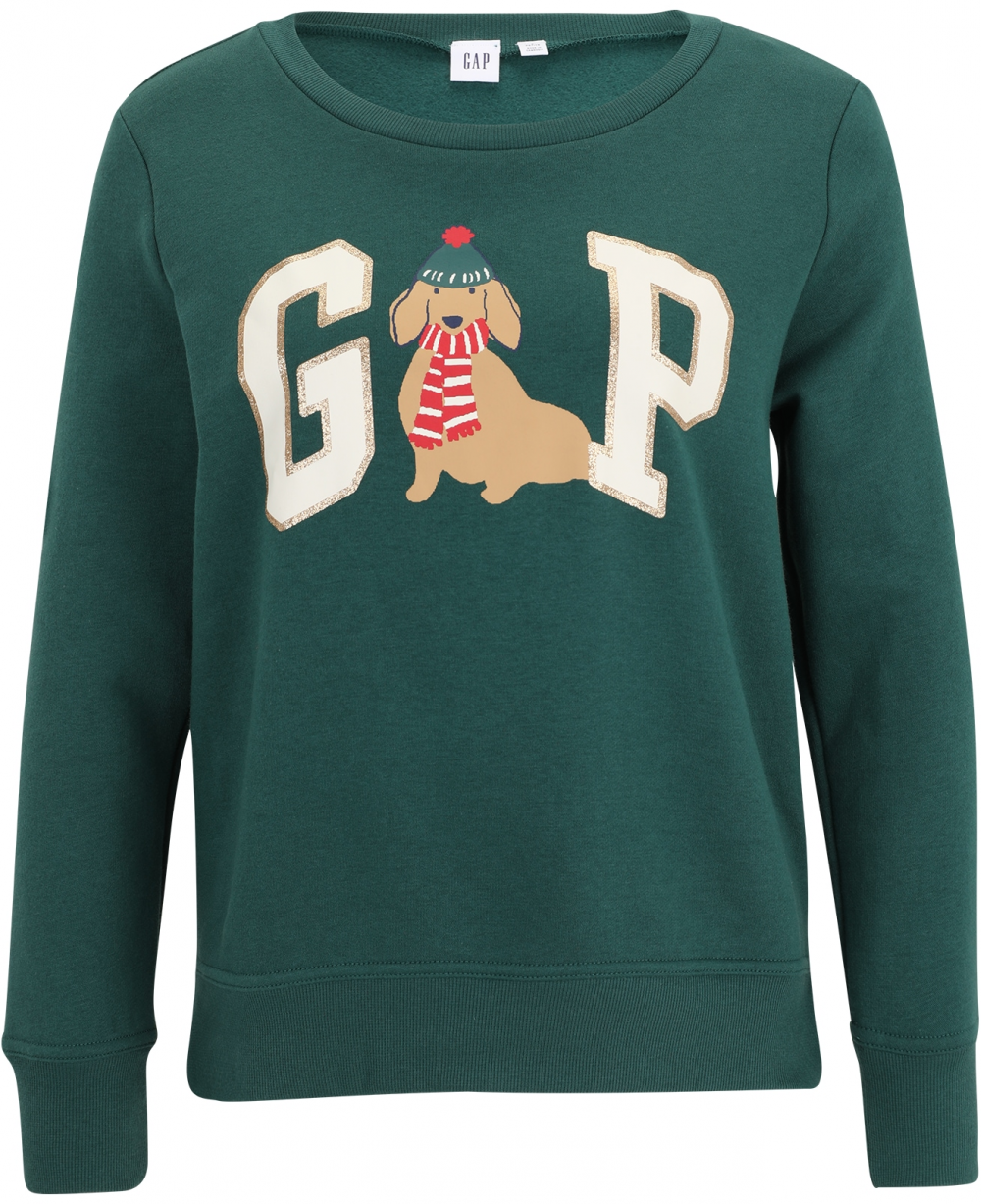 Gap Petite Mikina  piesková / zelená / červená / biela