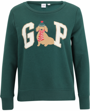 Gap Petite Mikina  piesková / zelená / červená / biela