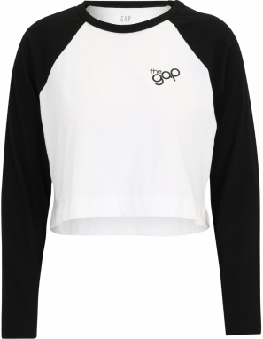 Gap Petite Tričko  čierna / biela