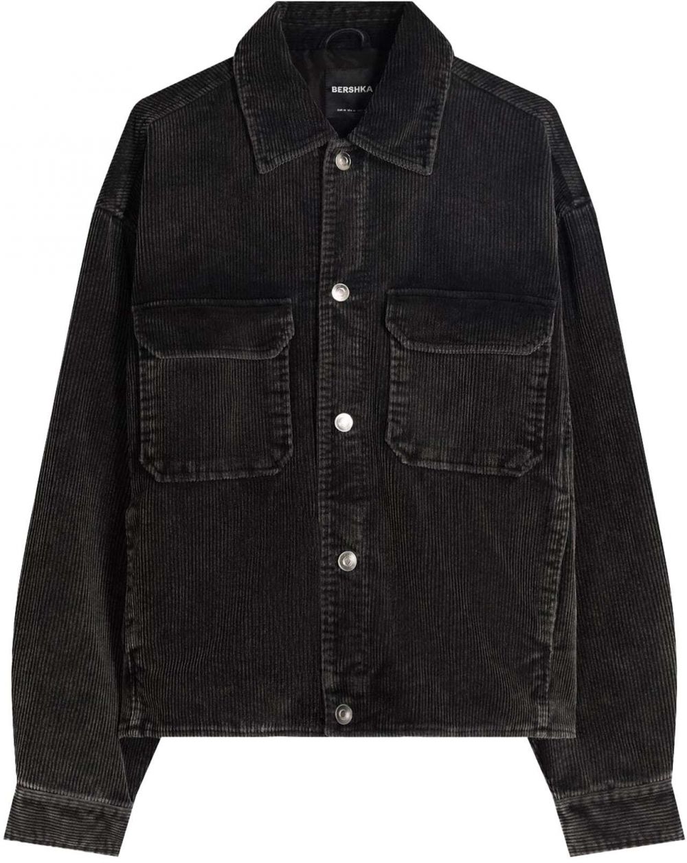 Bershka Prechodná bunda  čierna