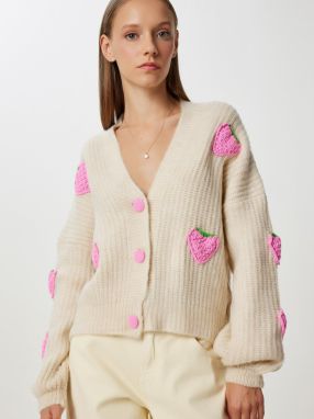 Happiness İstanbul Kardigán  nebielená / zelená / eozín