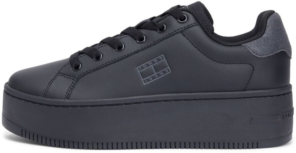 Tommy Jeans Nízke tenisky 'ESS'  tmavosivá / čierna