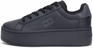 Tommy Jeans Nízke tenisky 'ESS'  tmavosivá / čierna