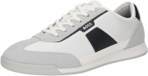 BOSS Nízke tenisky 'Nitan'  sivá / čierna / biela