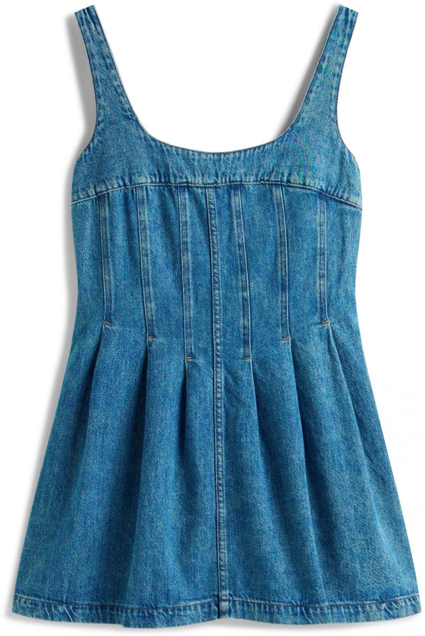 Tommy Jeans Šaty  modrá denim