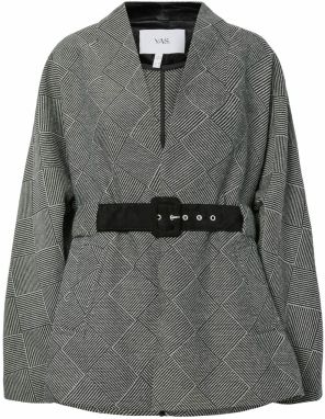 YAS Prechodná bunda 'YASCHEY'  čierna / biela