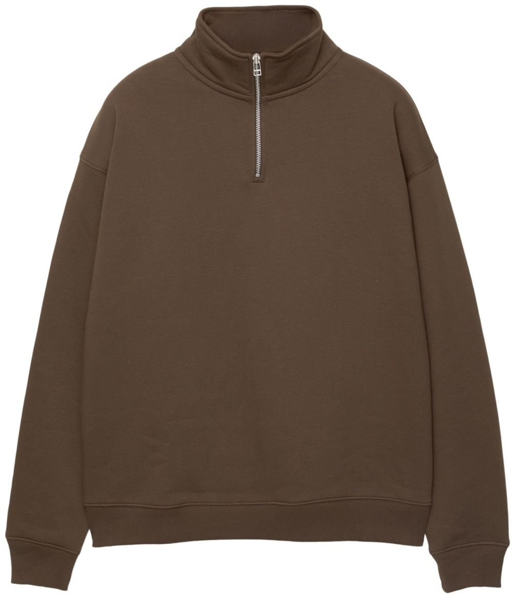 Pull&Bear Mikina  tmavohnedá