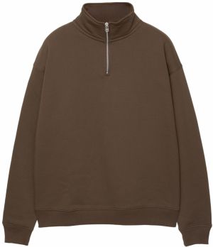 Pull&Bear Mikina  tmavohnedá