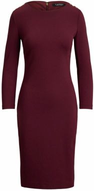 Lauren Ralph Lauren Pletené šaty  karmínovo červená