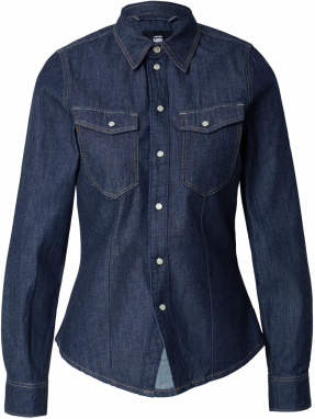 G-STAR Blúzka  tmavomodrá