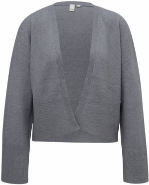 QS Kardigán  tmavosivá