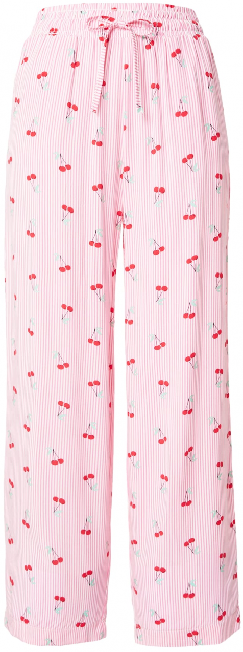ETAM Pyžamové nohavice 'Calisto'  mätová / ružová / červená / biela