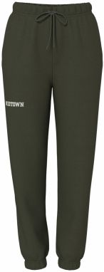 PIECES Nohavice 'PCRISSO'  jedľová / biela