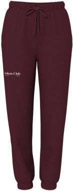 PIECES Nohavice 'PCRISSO'  vínovo červená / biela