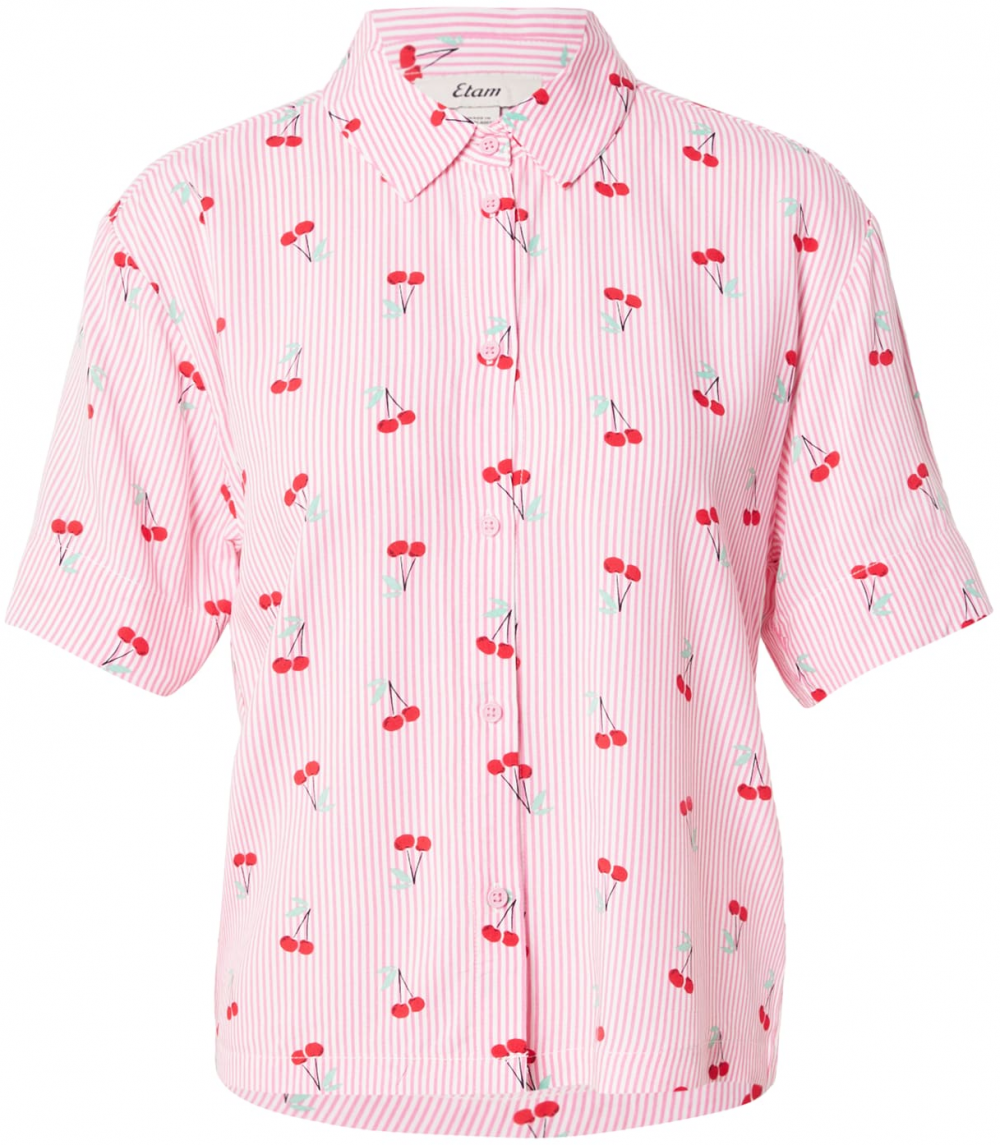 ETAM Tričká na spanie 'Calisto'  mätová / svetloružová / čerešňová / biela