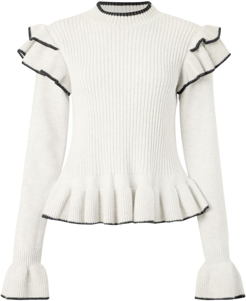 OBJECT Sveter 'OBJAKI'  čierna / biela