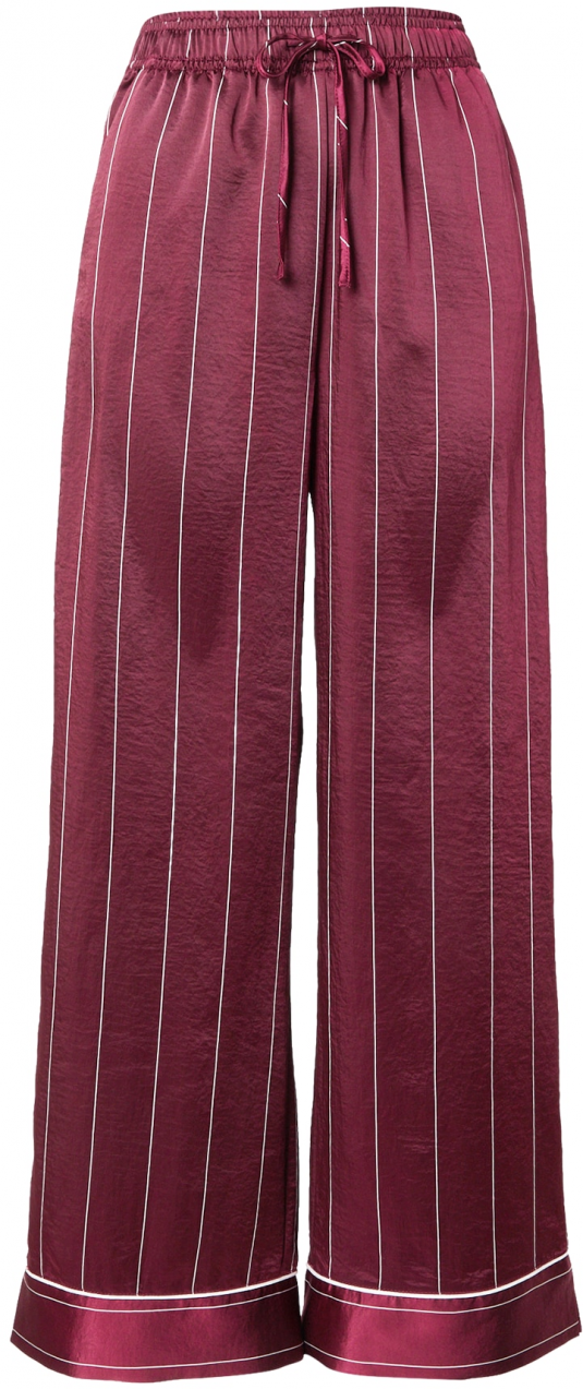 ETAM Pyžamové nohavice 'Dayana'  burgundská / biela