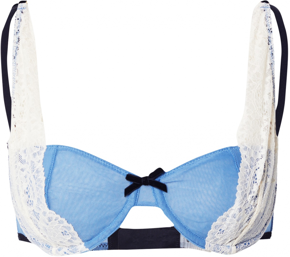 WILD LOVERS Podprsenka 'LILITH'  nebielená / námornícka modrá / nebesky modrá