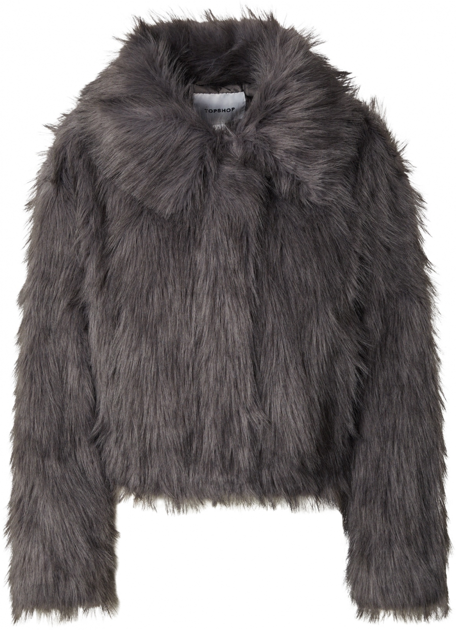 TOPSHOP Prechodná bunda 'JULIAN'  sivá