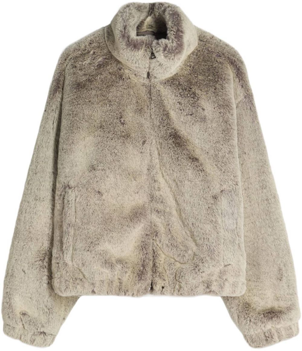 Bershka Zimná bunda  tmavošedá