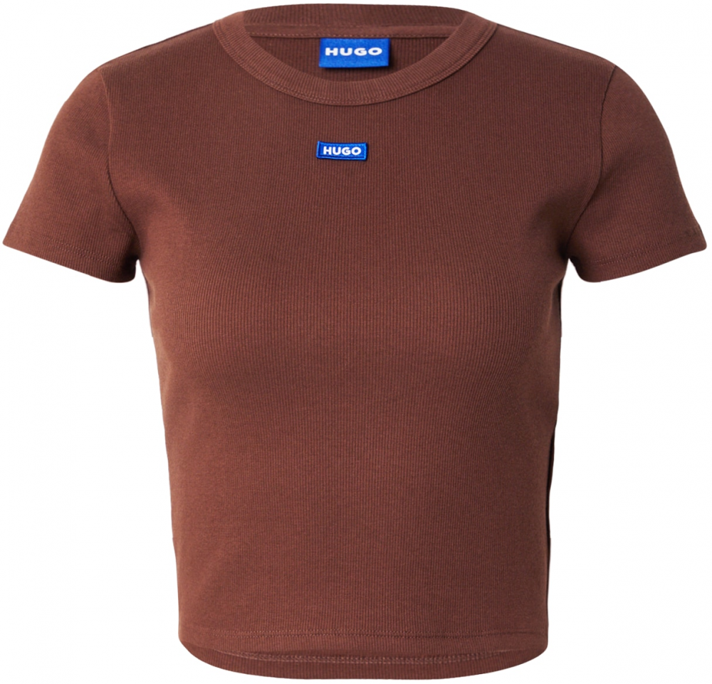 HUGO Tričko  čokoládová