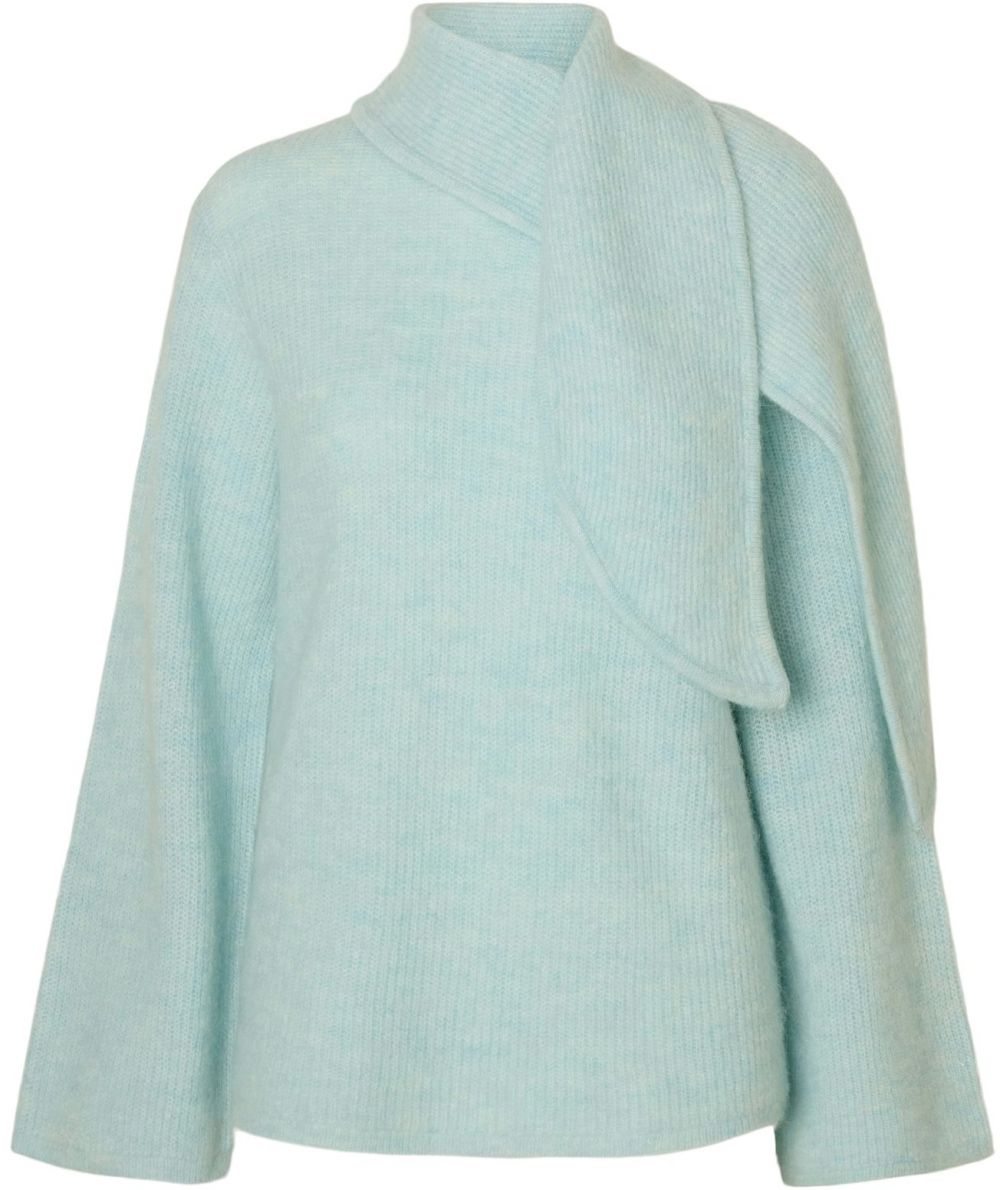 SELECTED Sveter 'SLFLULU'  nebesky modrá