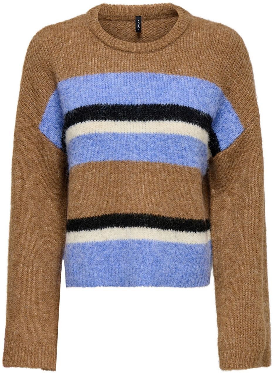 ONLY Sveter 'ONLKALLIE'  svetlomodrá / karamelová / čierna / biela