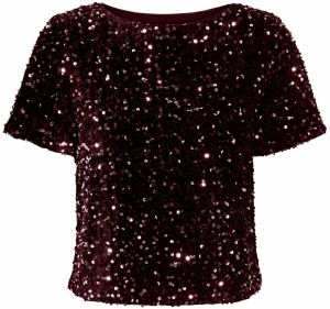 ONLY Blúzka 'ONLAnika'  vínovo červená