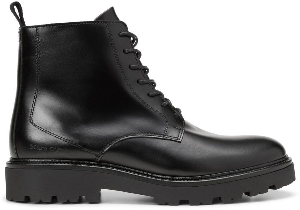 Marc O'Polo Šnurovacie čižmy  čierna