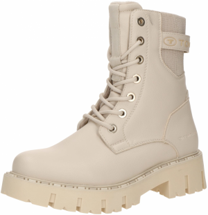 TOM TAILOR Šnurovacie členkové čižmy  béžová