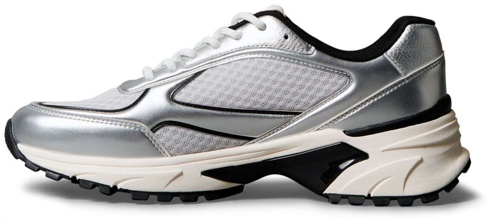 Calvin Klein Nízke tenisky  strieborná / biela