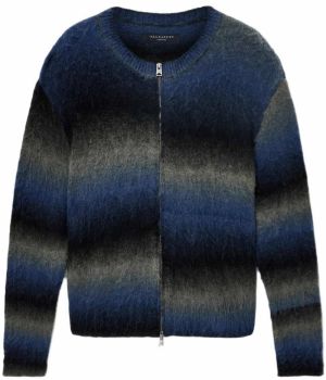 AllSaints Kardigán 'HALLEY'  modrá / sivá / čierna