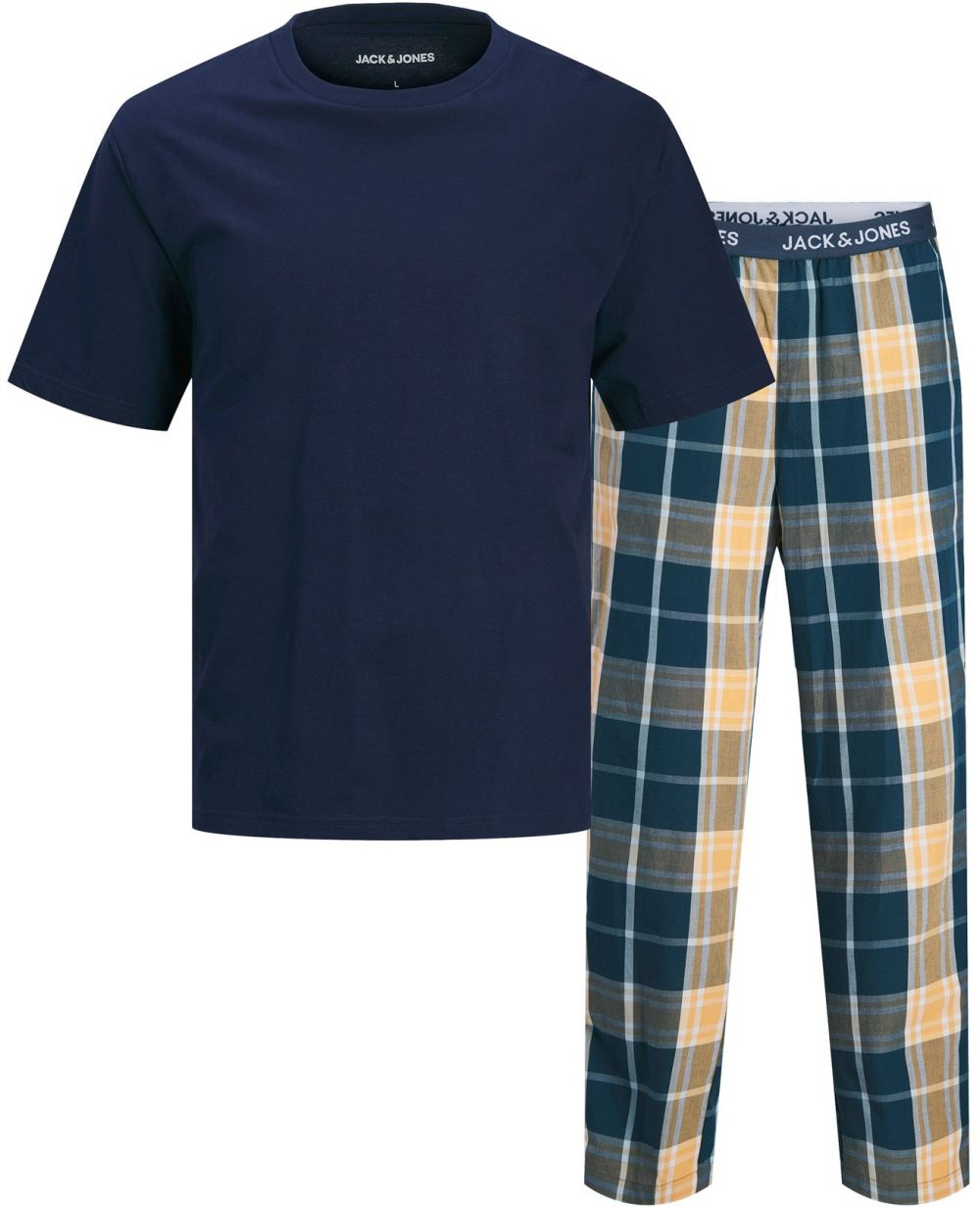 JACK & JONES Tepláková súprava 'JACLUCA'  krémová / námornícka modrá / petrolejová