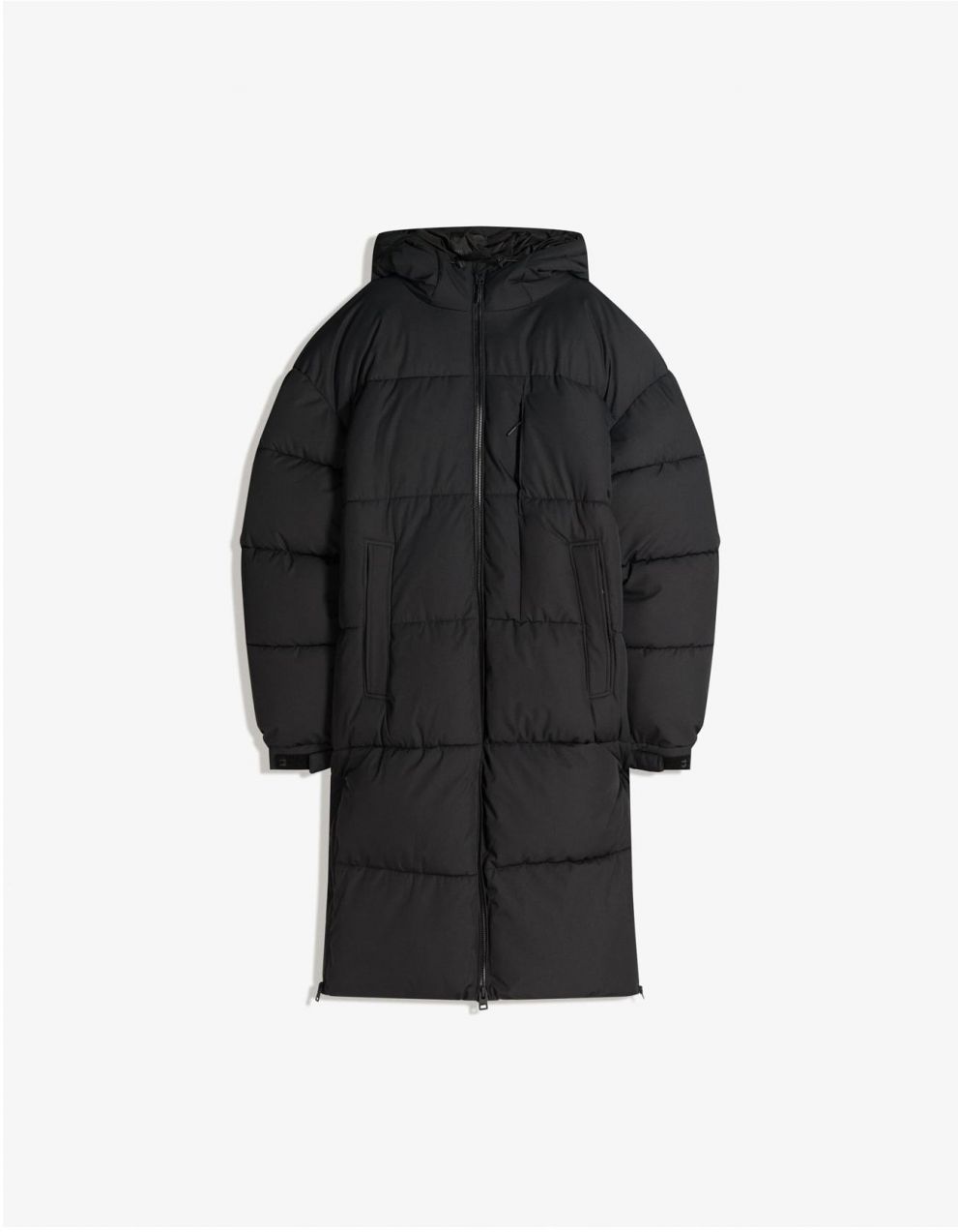 Bershka Zimný kabát  čierna