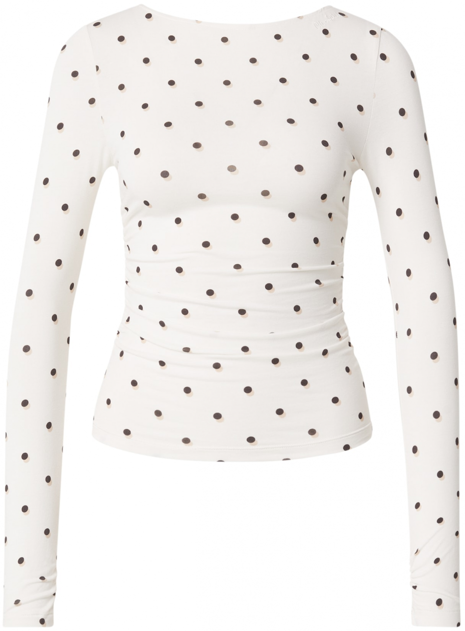 OH APRIL Tričko 'Maeve'  čierna / prírodná biela