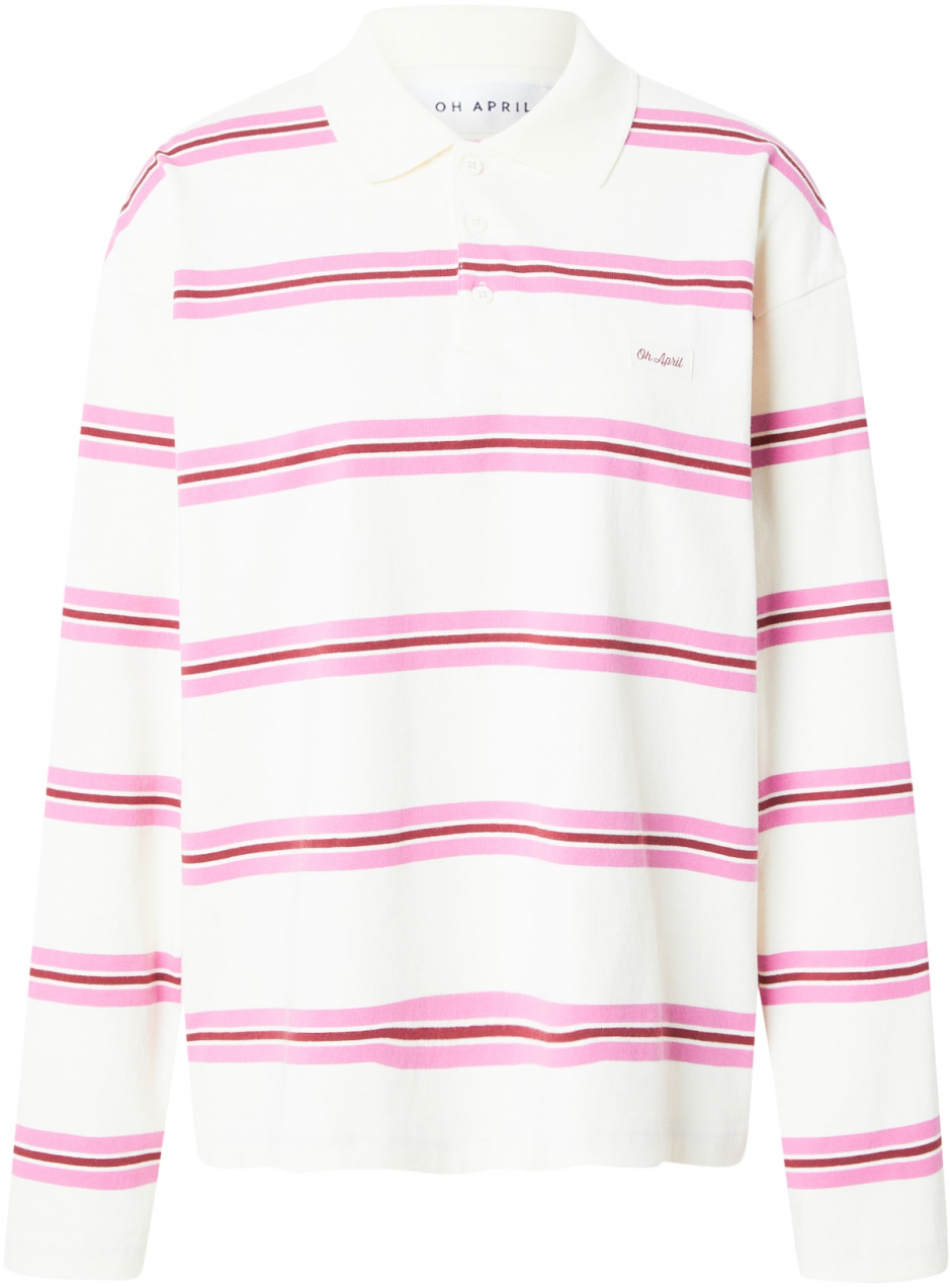 OH APRIL Tričko 'Jolina'  svetloružová / bordová / biela