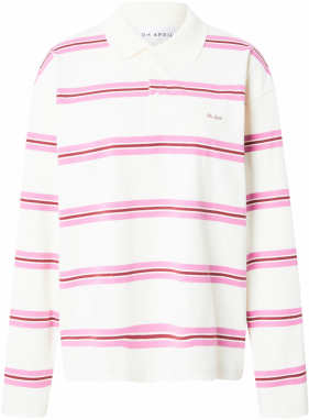 OH APRIL Tričko 'Jolina'  svetloružová / bordová / biela