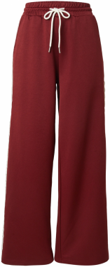 OH APRIL Nohavice 'Kael'  merlotová / biela