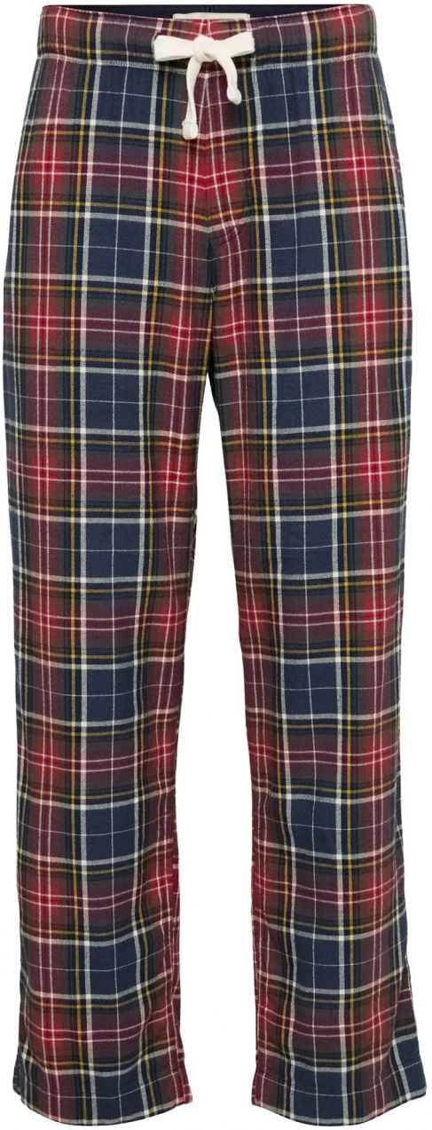Abercrombie & Fitch Pyžamové nohavice  tmavomodrá / žltá / burgundská / biela