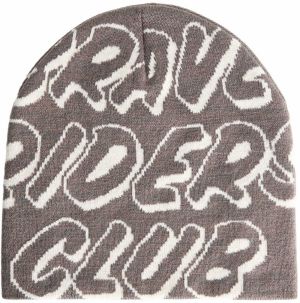 Bershka Čiapky 'RIDER'  čierna / biela