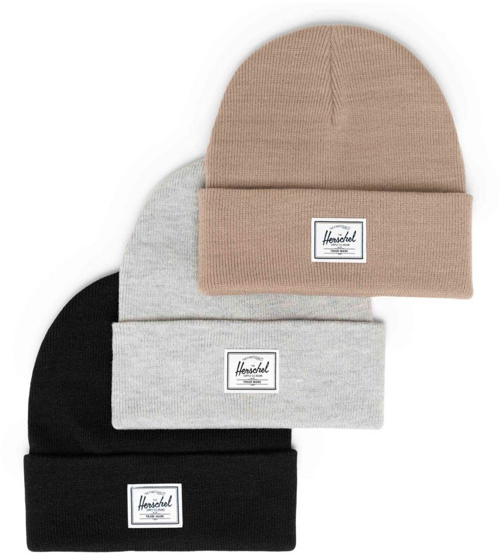 Herschel Čiapky 'Elmer'  kapučíno / sivá melírovaná / čierna